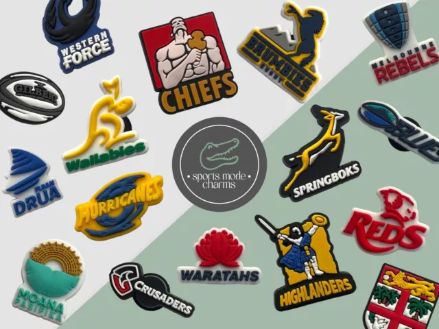 Rugby World Cup Union - Jibbitz Charms for Crocs shoes - Football Australia NZ