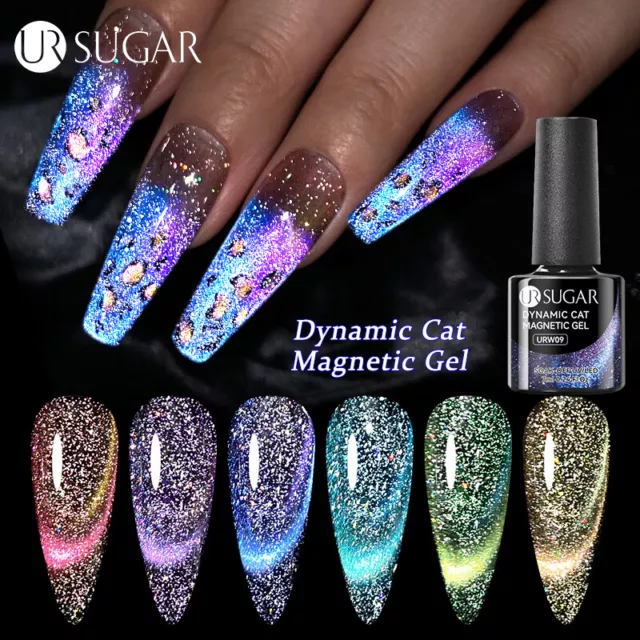 UR SUGAR 7ml Dynamic Cat Magnetic Gel Soak Off UV LED Nail Arts Gel Varnish