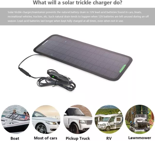 18V 5W Portable Solar Panel Car Boat Power Solar Panel Battery Charger