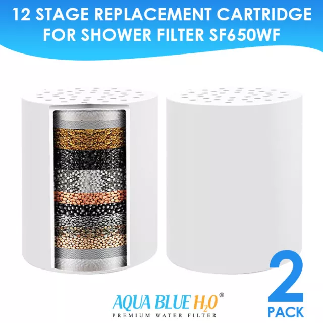 2X 12 Stage Replacement Cartridge for Shower Filter SF650WF