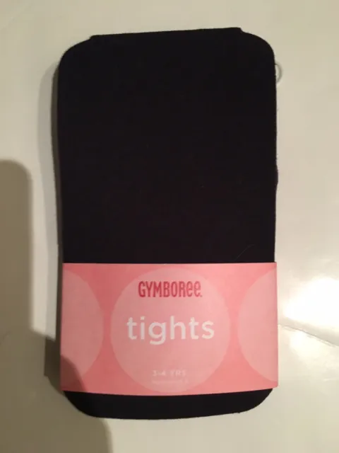 NWT Gymboree Girl Black Nylon Cotton Solid Tights 12-24 3-4 5-7 8-10 Baby
