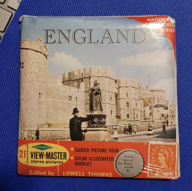 Sawyer's SEALED B156 England Nations World Travel view-master 3 reels packet