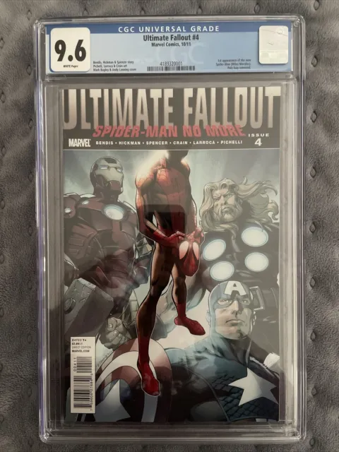 Ultimate Fallout #4 CGC 9.6 1st Appearance Miles Morales 1st Print Marvel MCU