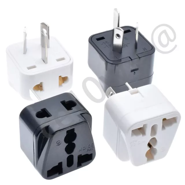 Black/White Travel Adapter Australia/New Zealand Plug USA/Universa Power Plugs