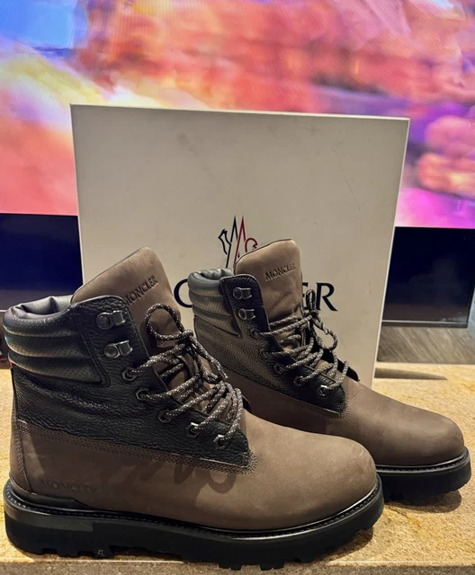 NWT$875 Moncler Men\'s Peka Leather Lace-Up Hiking Boots Sz 39 EU (US 6) Moncler | Shoes | Nwt875 Moncler Mens Peka Leather Laceup  main image 4