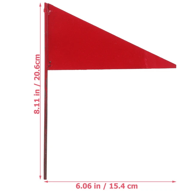 8 Pcs Stake Flags Red Flags Pennant Banner Flags Small Banner 4