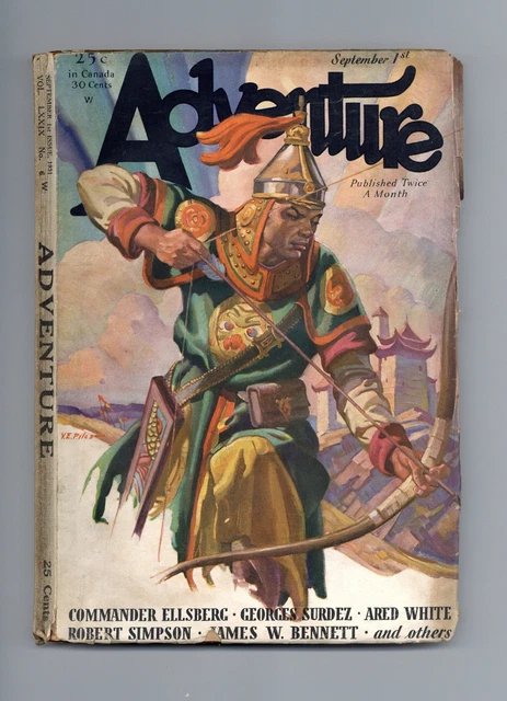 ADVENTURE PULP/MAGAZINE SEP 1 1931 Vol. 79 #6 GD £41.66 - PicClick UK