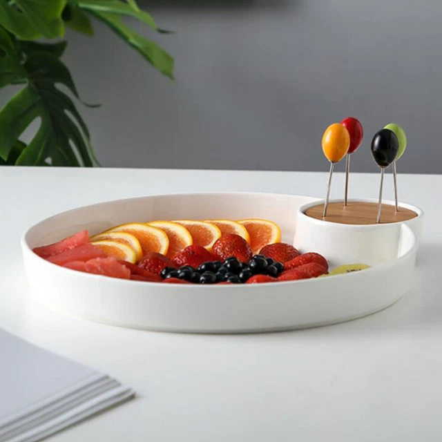 1 pz vassoio per frutta in ceramica vassoio per porcellana stoviglie cinesi ciotola per frutta vassoio per snack conservazione
