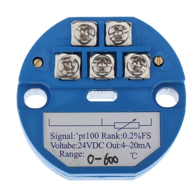 Émetteur de température Shengke PT100 RTD/Thermocouple 4-20mA - Modèle