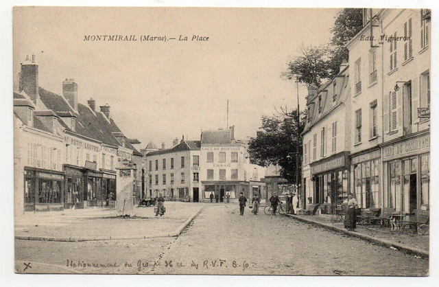 MONTMIRAIL - Marne - CPA 51 - le café du Commerce
