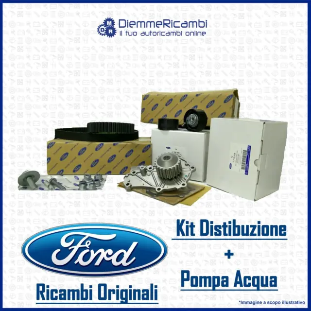 Kit Distribuzione Con Pompa Acqua Originale Ford Motorcraft C-Max - S-Max