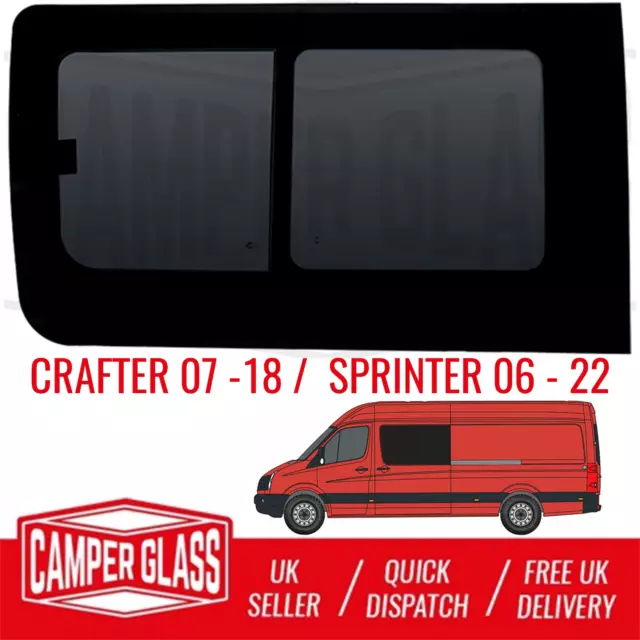 Crafter (07-18) /Mercedes Sprinter (06-20) Passenger Side Sliding Privacy Window