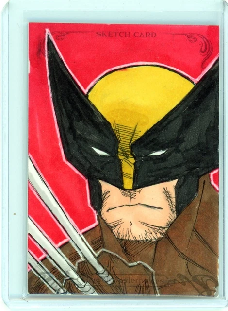 2018 UD Skybox Marvel Masterpieces Sketch 1/1 Romer Teodoro Wolverine Logan JS