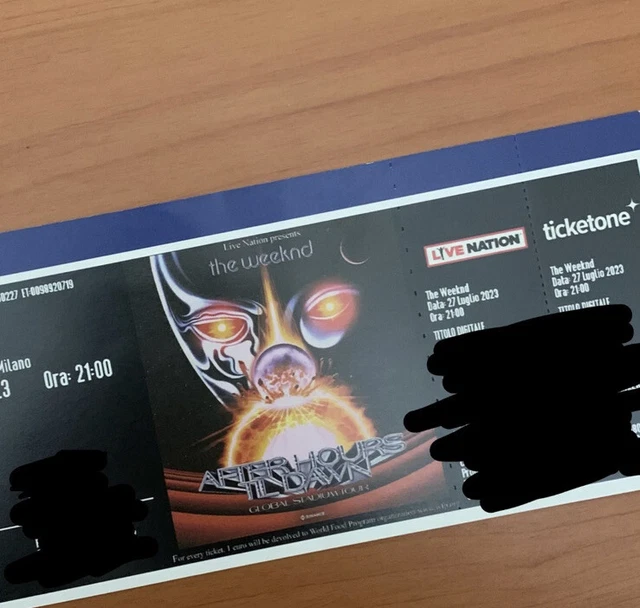 Biglietti The Weeknd - POSTO UNICO Ingresso Giallo Milano 27/07/2023