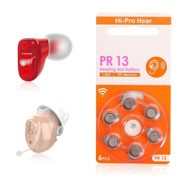 6/30/60PCS A13 PR13 Button Cell Zinc Manganese Batteries Set Ear Aid Batteries