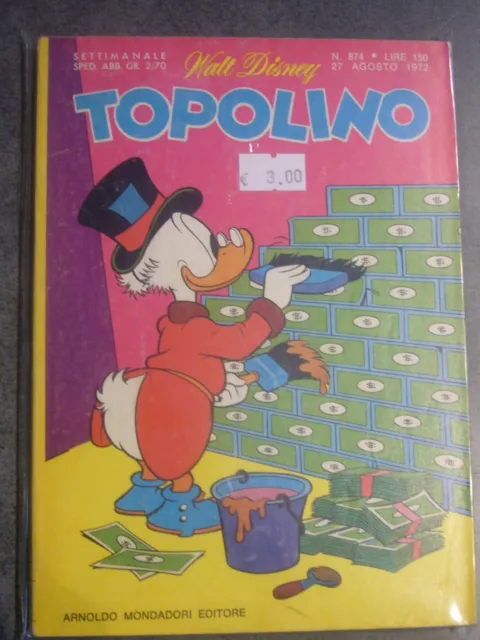 TOPOLINO n° 874 - 27 AGOSTO 1972
