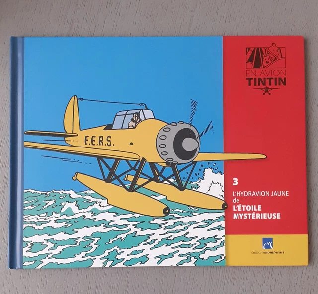 Figurine Tintin N°4 L'Hydravion - Bleu - Coke En Stock - Édition Neuve