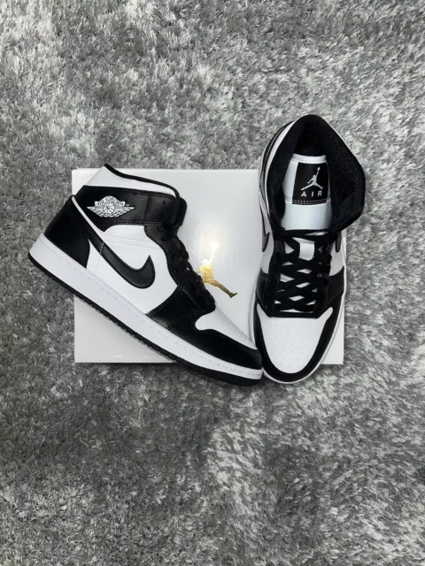 Nike Air Jordan 1 Mid Panda nero bianco UK 7 EU 41