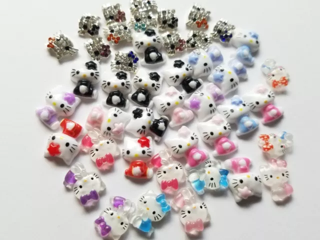 Sanrio Nail Art Stickers Decals Mini Nail Charms Hello Kitty Melody Keroppi