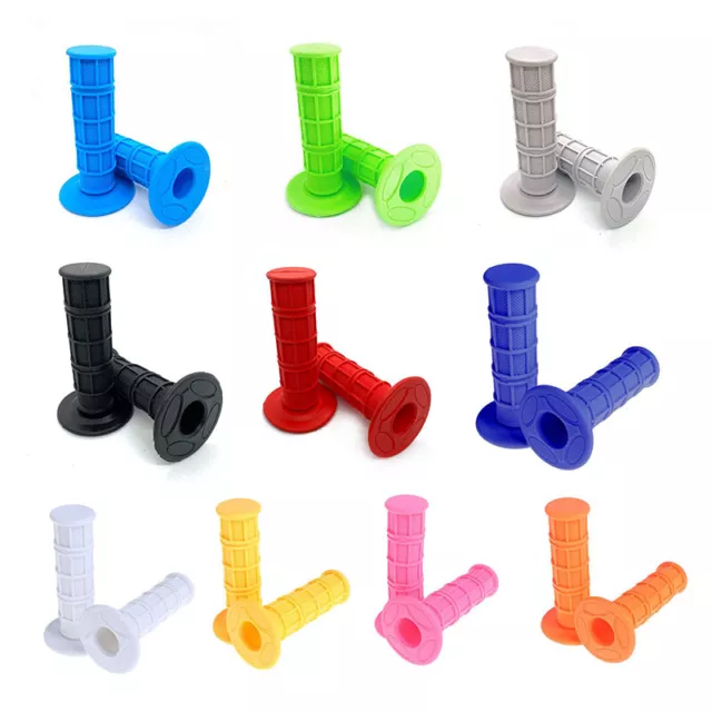 Motorcycle Handlebar Grip Dirt Pit Bike Motocross 7/8" Rubber Gel Hand Grips