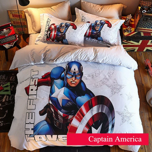 Captain America Children's Gift Bedding Cosplay Duvet Quit cover Christmas
