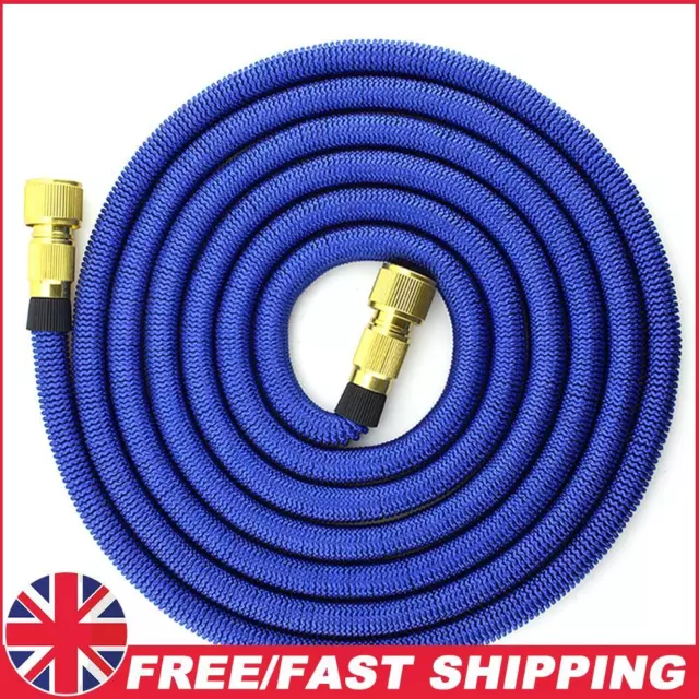 Garden Watering Hose Expandable Car Wash Telescopic Hose Pipe (Blue 25FT)