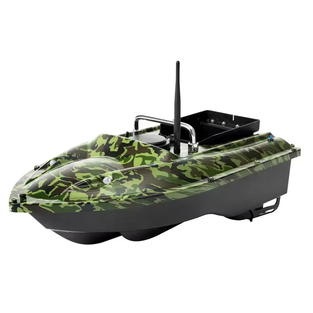 Bateau De Pêche Télécommandé Intelligent - Appâtage Et Nidification Automatique - Modèle Noir SODIAL
