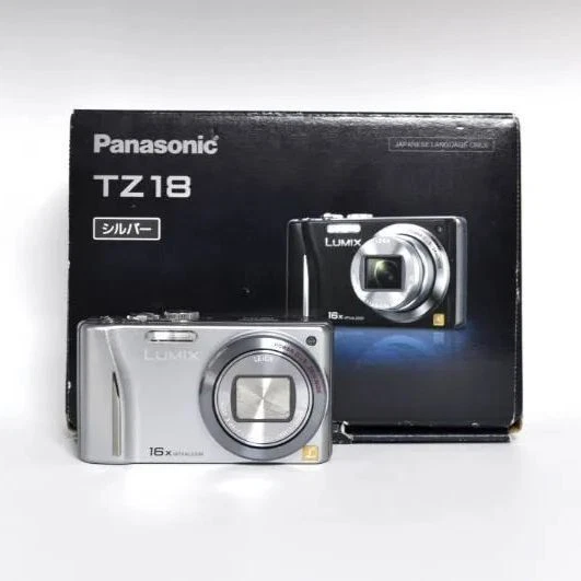 Panasonic DMC-TZ18 シルバー 中古品 PANASONIC LUMIX DMC-TZ18 Silver 14.1 MP Digital Camera $129.03