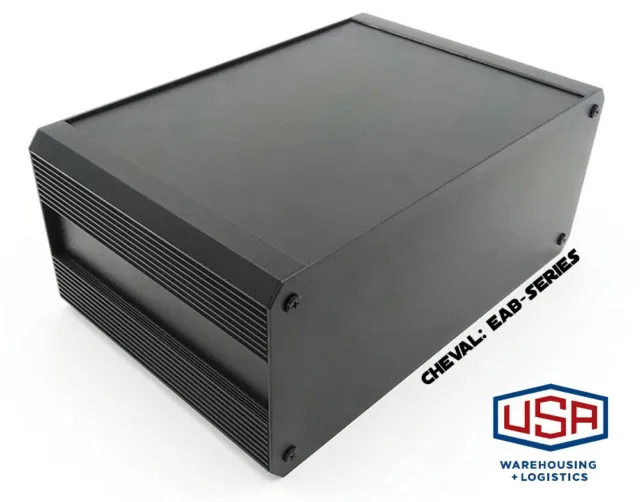 (USA) Aluminum Box 3U (130H-300W-200D) Electronic Enclosure Heat Sink Dust free