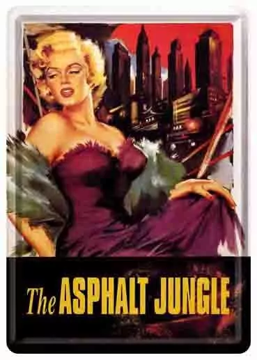 Nostalgic Art Metal Card Postcard MARILYN MONROE ASPHALT JUNGLE Mini Sign Movie