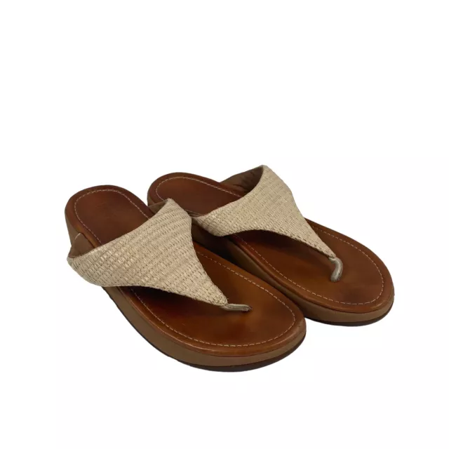 FitFlop Imogen Basket Weave Women's Toe Post Thong Sandals CU7-031 Size 11