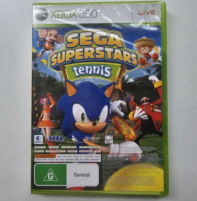 Sega Superstars Tennis ~ Xbox 360 PAL  (Brand New Sealed) FREE POSTAGE