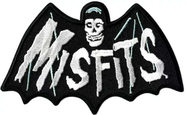 Misfits Bat Fiend Logo Patch Embroidered Emblem Symbol Badge Punk Rock Mis Fits