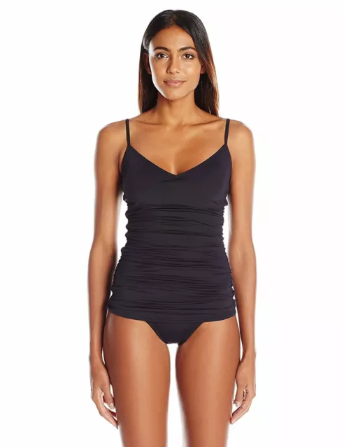 Vince Camuto Women's Draped Swim Dress One Piece Swimsuit