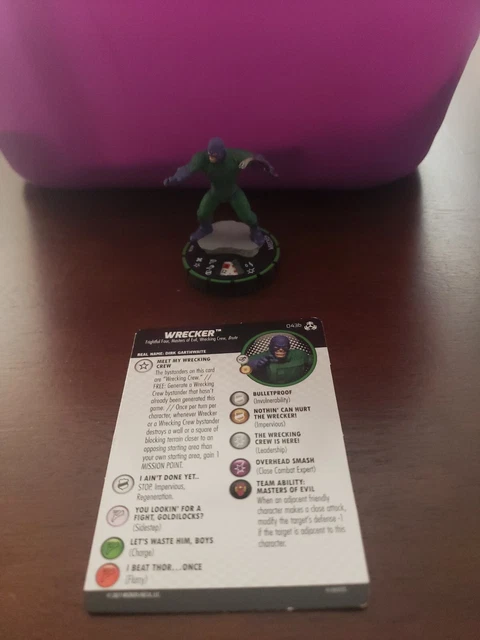 HeroClix Marvel Avengers War of Realms: Rare Wrecker Prime #043b w/card