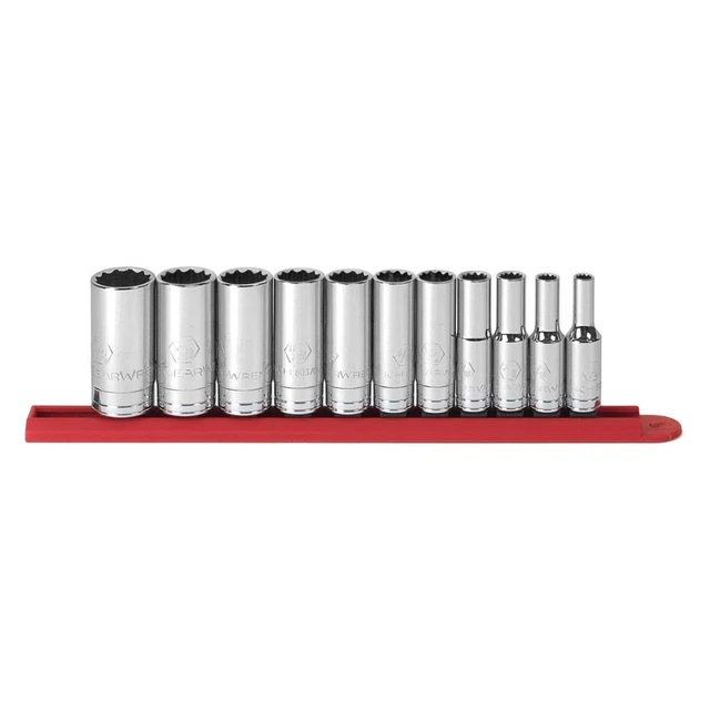 GearWrench 3/8" Drive 12-Point SAE Deep Socket Set 11 Pieces