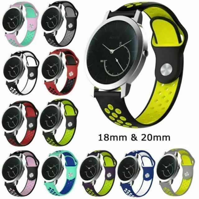 Silicone Wristband Watch Band Strap for Nokia Withings Steel HR 36mm & 40mm HYA