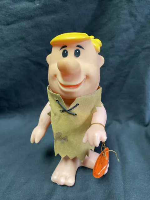 Vintage 1970 BARNEY RUBBLE Figure with Original Tag by Dakin - The Flintsones