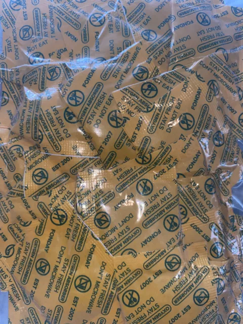 Food Grade Oxygen Absorbers Packets for Long Term Food Storage 100CC x 100 Packs