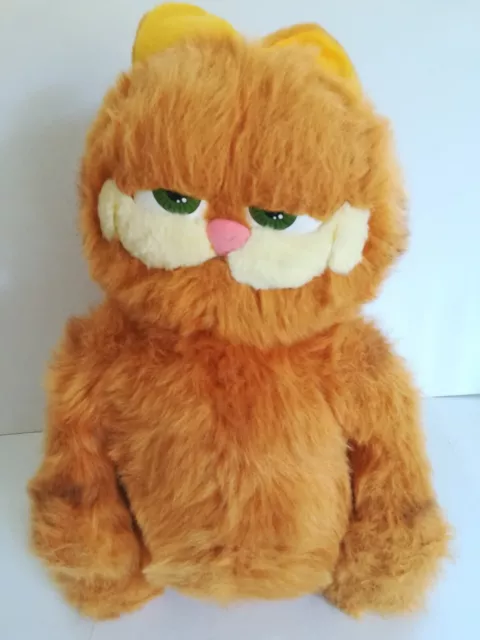 New 18" GARFIELD THE MOVIE SOFT PLUSH TOY CAT 2004 GREEN HORSE TOYS