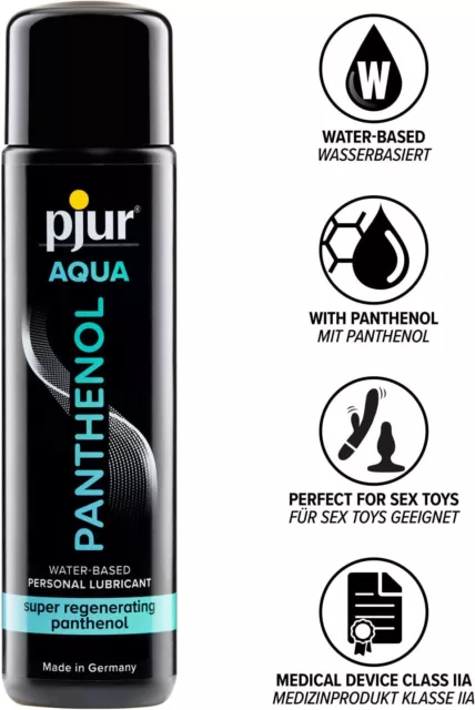 pjur Gel lubricante sexual base agua 30 ml con pantenol hidratante,vaginal,anal