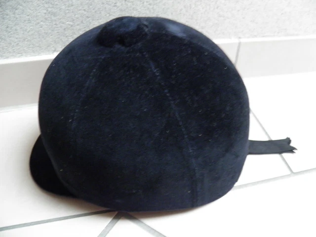 Wembley   Reithelm, Reitkappe, Schwarz, Samtbezug, Gr.  7 - 57 Soyo  Neu   (13M)