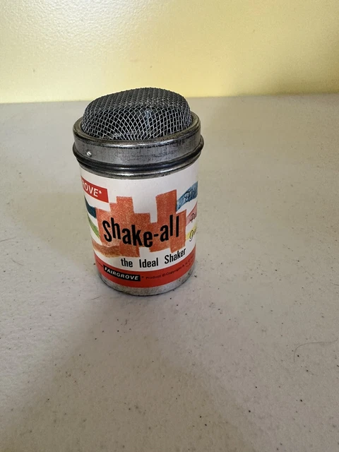 Vintage Fairgrove SHAKE-ALL The Ideal Shaker w/Mesh Top 1978 Spice Can