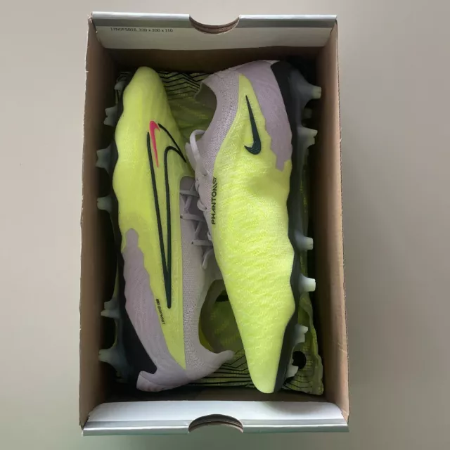 Nike Phantom GX Elite FG Barely Volt/Gridiron Mens US 11.5 Football Boots New