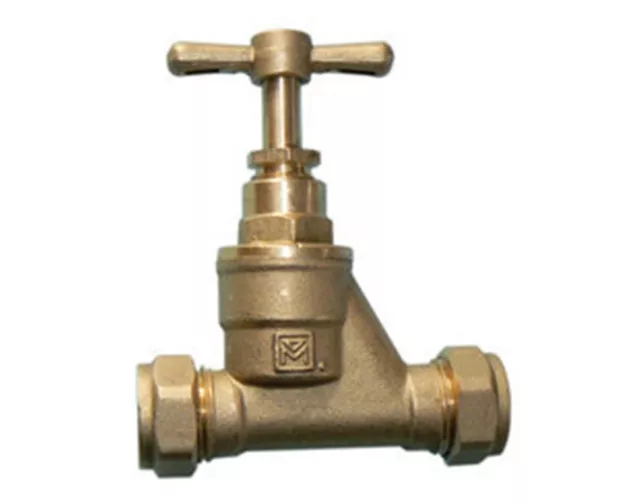 15mm EN1213 Stopcock Valve | Brass Water Mains Stop-cock Valve