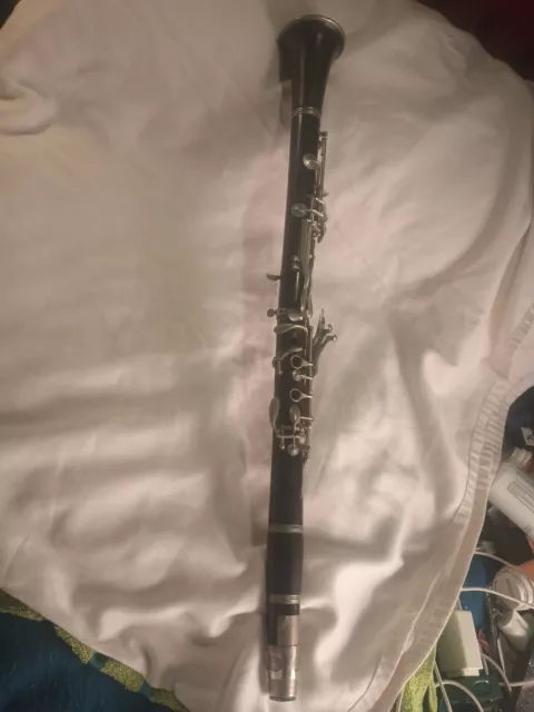 Vtg Prof. ROMEO ORSI - MILANO, Italy Clarinet w/ Mouthpiece, Cover & Case as-is