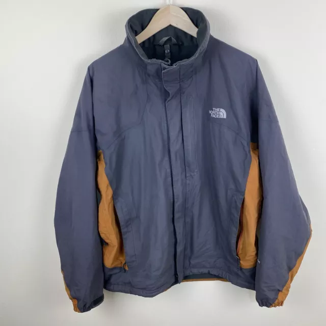 The North Face Jacket Mens Medium Grey Hyvent Windbreaker Rain Coat Top