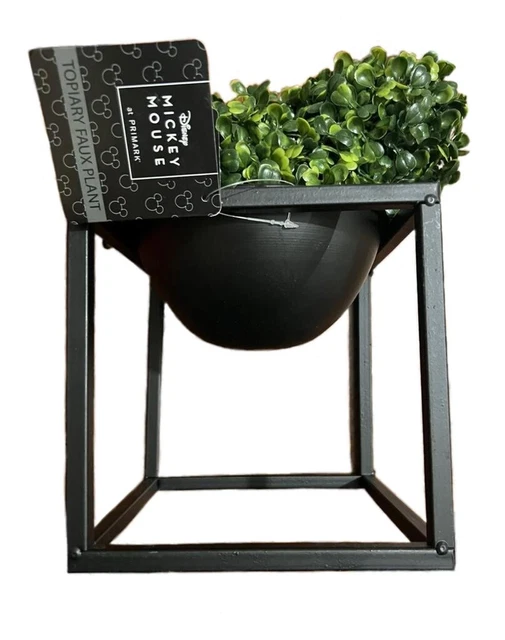 DISNEY MICKEY MOUSE Head Shape Faux Hanging Plant Artificial Brand New