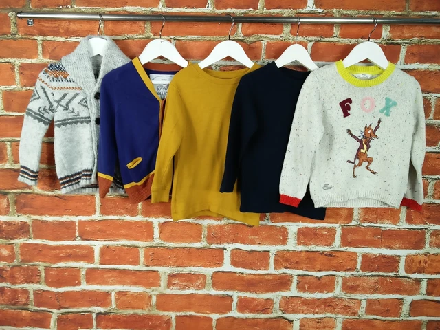 Boy Bundle Age 2-3 Year Next M&S Etc Cardigan Jumper Pullover Fantastic Fox 98Cm