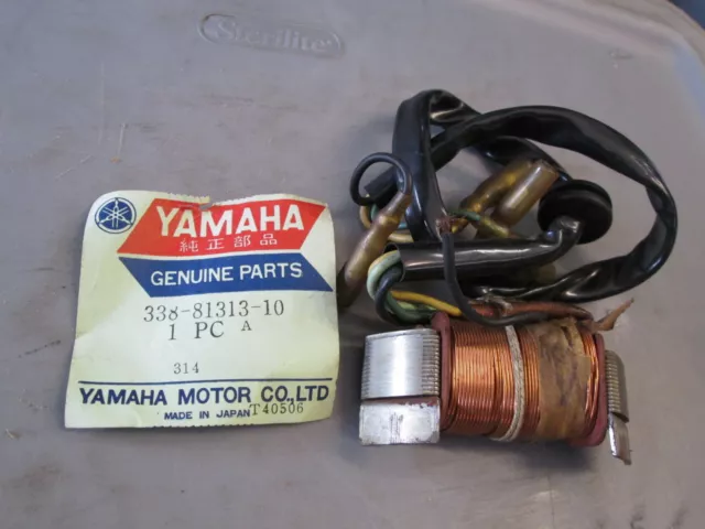 NOS Yamaha OEM Flywheel Magneto Lighting 1 Coil 1972 JT2 338-81313-10